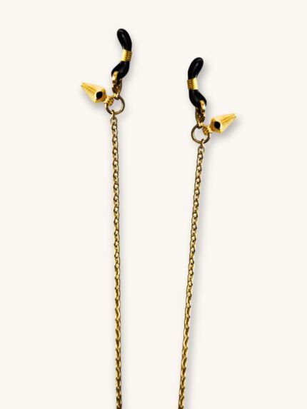 Αλυσίδα Γυαλιών & Κολιέ 2-σε-1 από Επιχρυσωμένο Ατσάλι με Χρυσά Boho Στοιχεία | Couronne