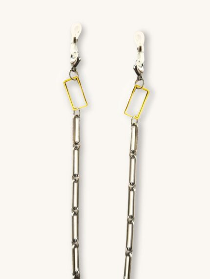 Αλυσίδα Γυαλιών & Κολιέ 2-σε-1 από Επαργυρωμένο Ατσάλι με Χρυσά Στοιχεία | Couronne