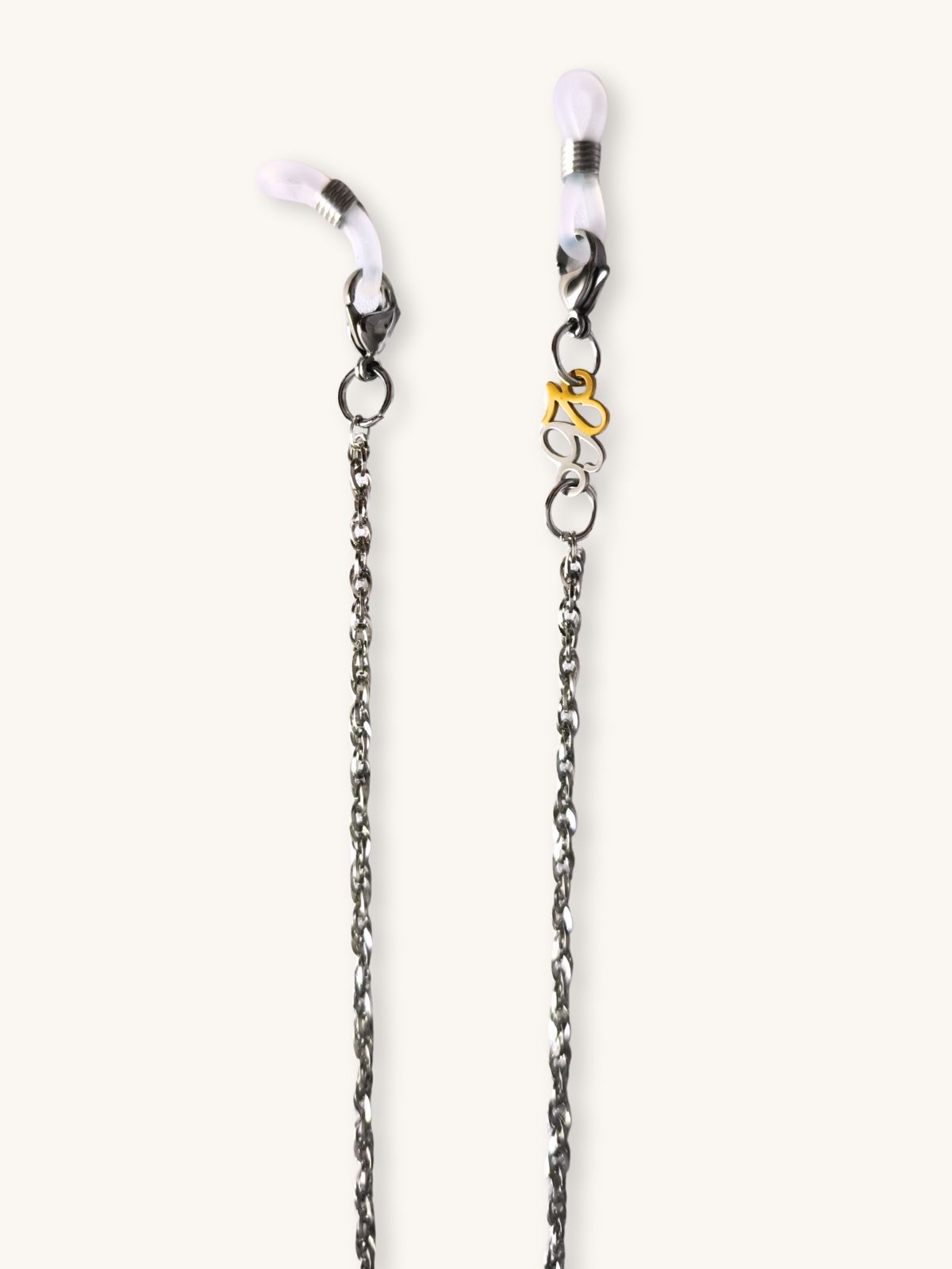 Αλυσίδα Γυαλιών & Κολιέ 2-σε-1 | Επαργυρωμένο Ατσάλι με Δίχρωμο Charm 2026