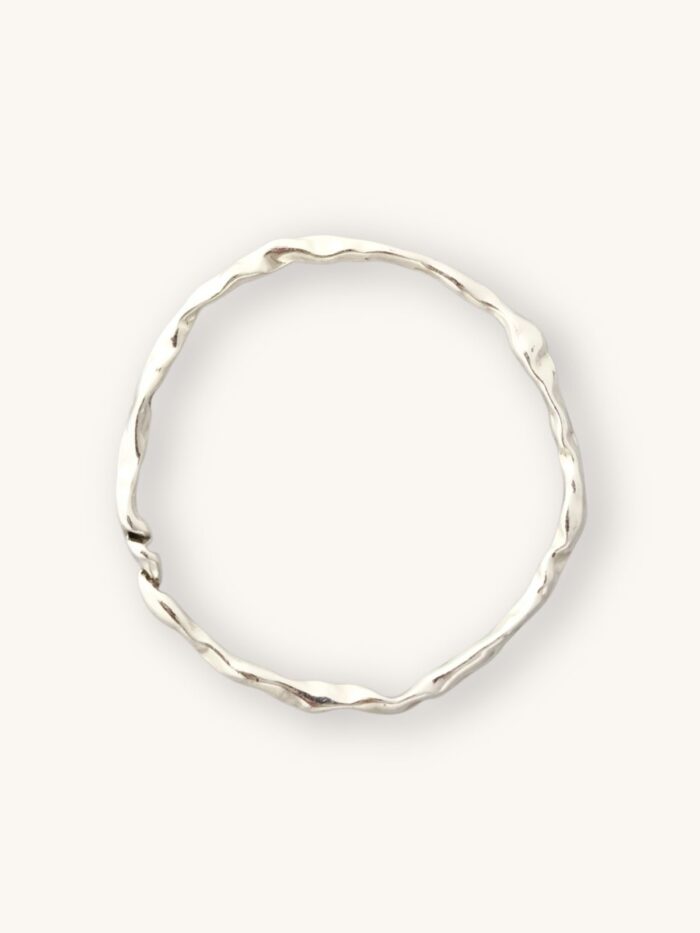 Σετ Βραχιόλια Bangles Χρυσό & Ασημί με Σφυρήλατο Εφέ | Couronne