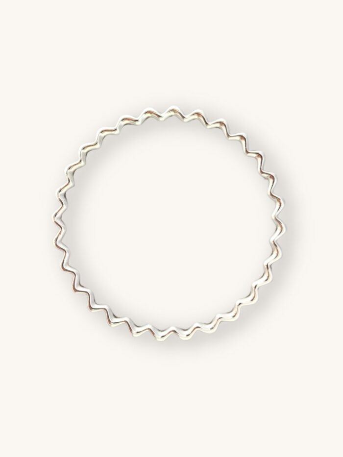 Σετ Βραχιόλια Bangles Χρυσό & Ασημί με Κυματιστό Design | Couronne