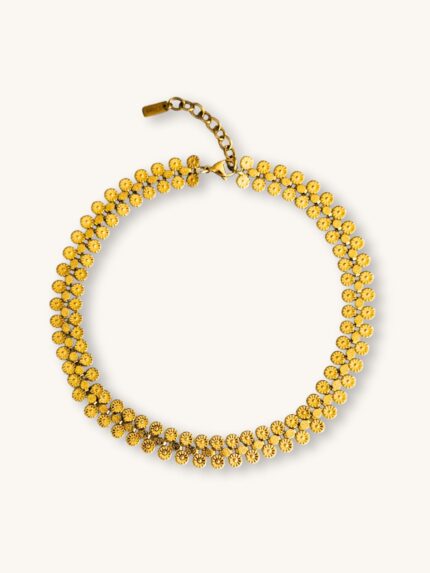 Κολιέ Αλυσίδα Χρυσό με Vintage Boho Μοτίβο | Couronne