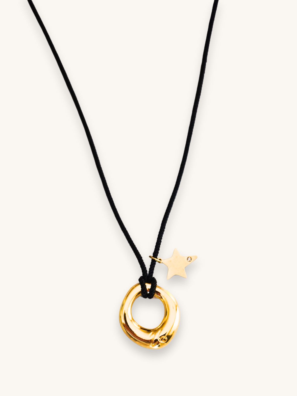 Κολιέ Γούρι με Χρυσό Charm '26 & Αστεράκι με Ζιρκόν | Couronne