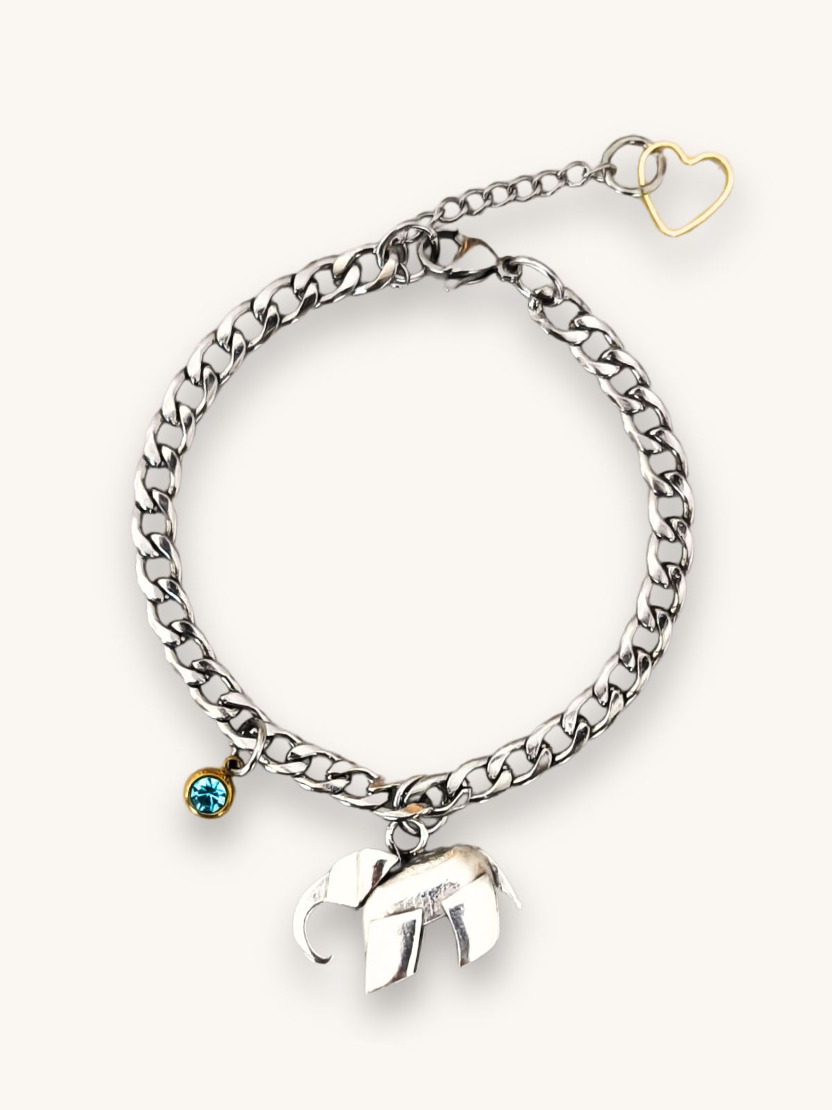 vrachioli-alysida-asimi-me-elefantaki-kai-tyrkouaz-krystallaki Βραχιόλι Αλυσίδα Ασημί με Ελεφαντάκι και Τυρκουάζ Κρυσταλλάκι | Couronne