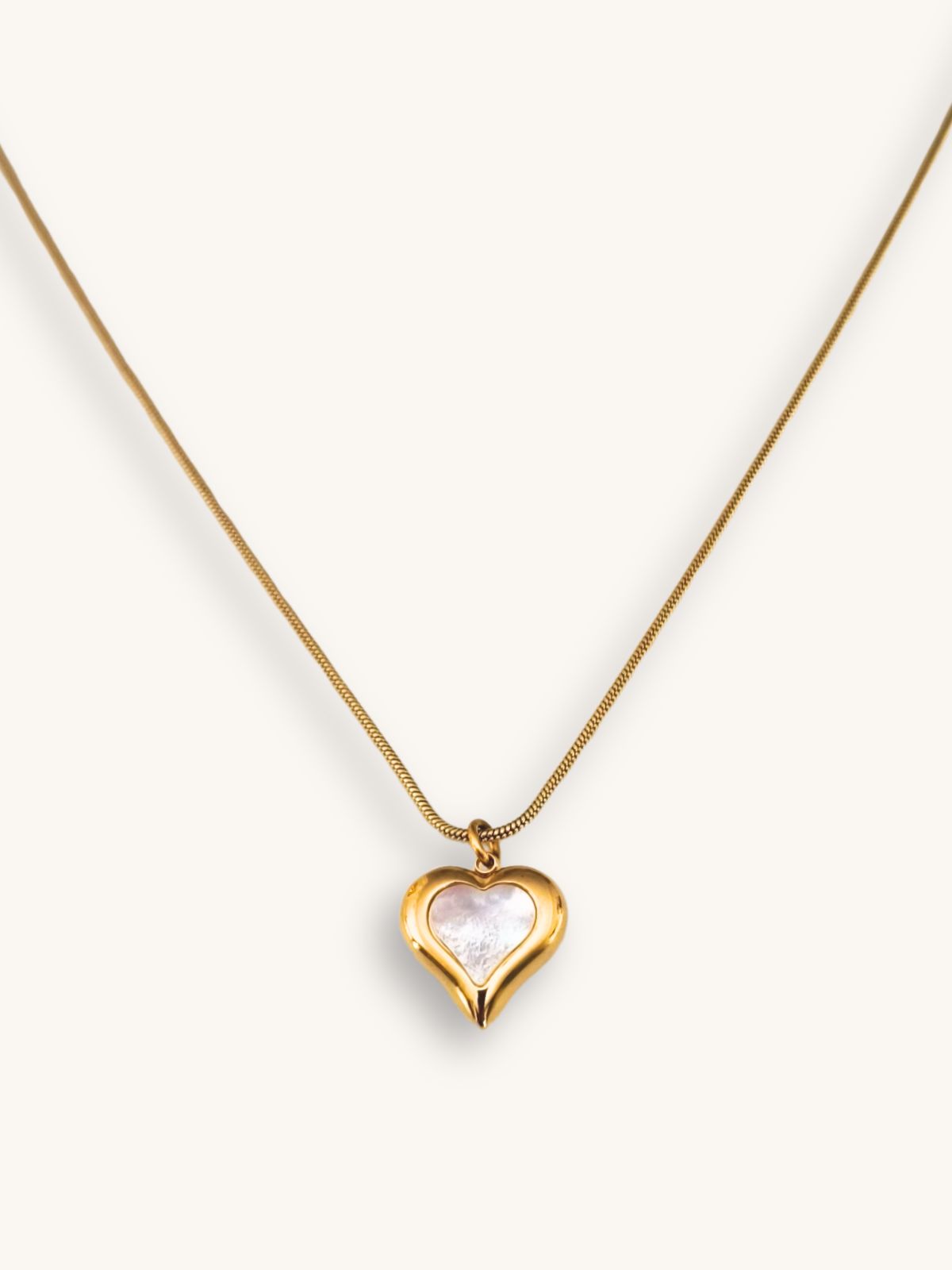 kolie-alysida-xryso-filntisenio-charm-kardia Κολιέ Αλυσίδα Χρυσό με Φιλντισένιο Charm Καρδιά | Couronne