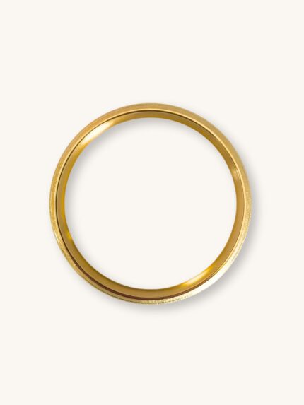 Βραχιόλι Bangle Χρυσό με Ανάγλυφo Μοτίβο | Couronne