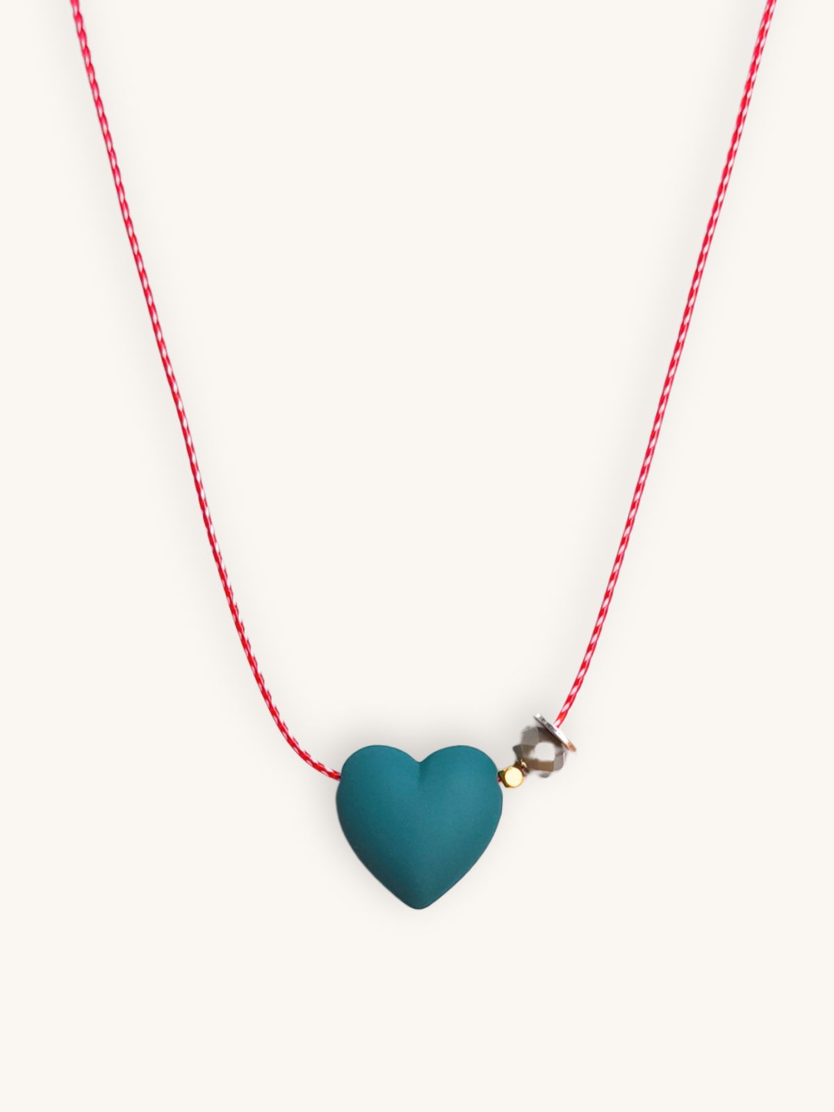 martaki-kolie-petrol-kardia-chryso Μαρτάκι Κολιέ με Πετρόλ Καρδιά & Χρυσά Στοιχεία 24Κ | Couronne